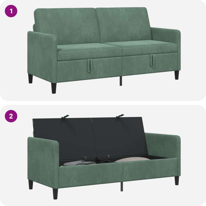 Produktbild vidaXL Sofa mit Stauraum (3-Sitzer)