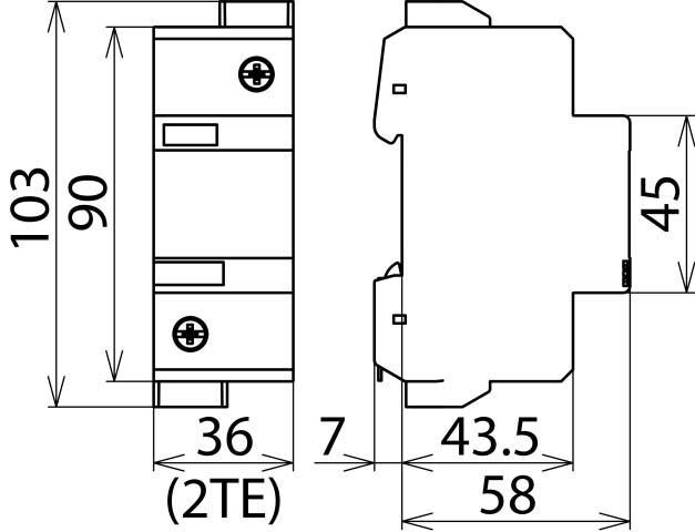 Actual product image Dehn Surge arrester type 2 DEHNguard 1- 950102