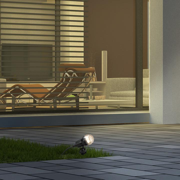 Produktbild Briloner LED Aussenleuchte, schwarz, 1xLED/GU10/3W (250 lm, GU10)