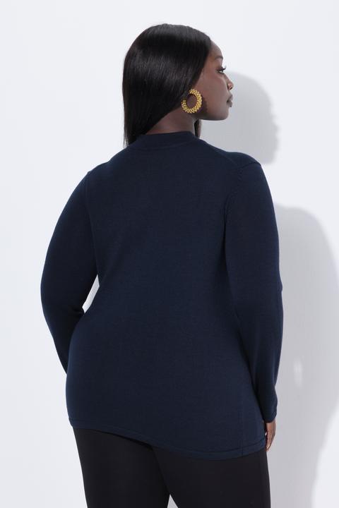 Actual product image Ulla Popken Pullover, Seidenmix, Kelchkragen, Langarm (58)