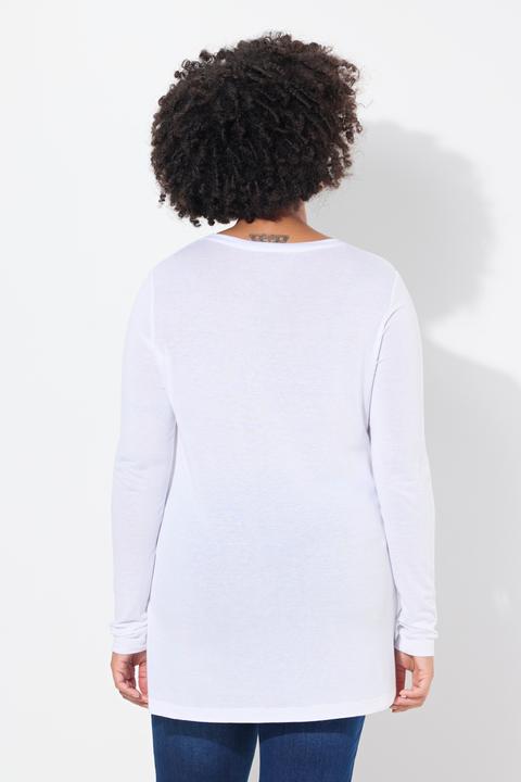 Image du produit Angel of Style T-Shirt, A-Linie, silberner Sternendruck, Langarm (50)
