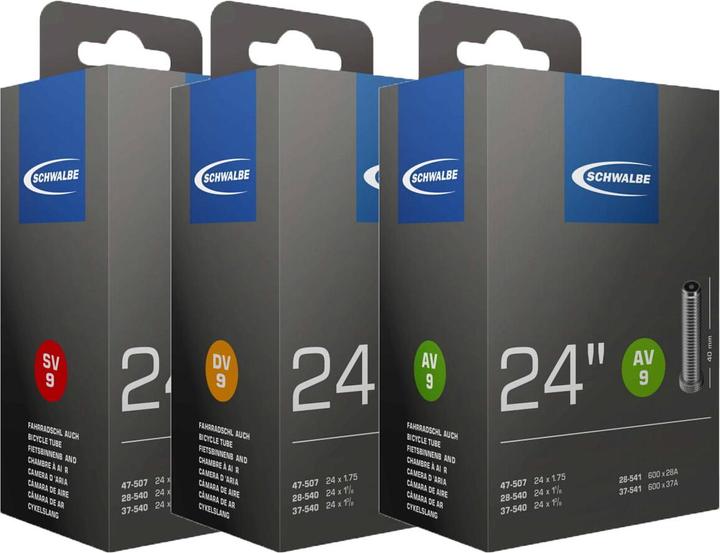 Actual product image Schwalbe Av9 (Schrader (AV), 24", 40 mm)