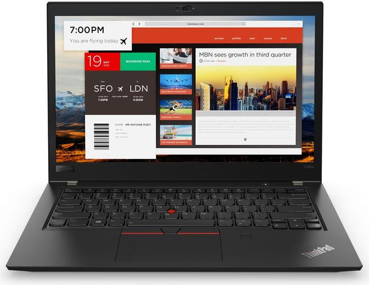 Image du produit Lenovo ThinkPad T480s 20L7001LMZ (14", Intel Core i7-8550U, 16 Go, 512 Go, CH)