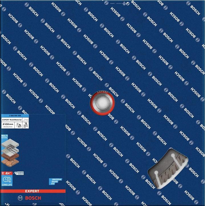 Actual product image Bosch Professional Zubehör Expert MultiMaterial diamond cutting discs, 450 x 25.40 x 3.3 x 12 mm