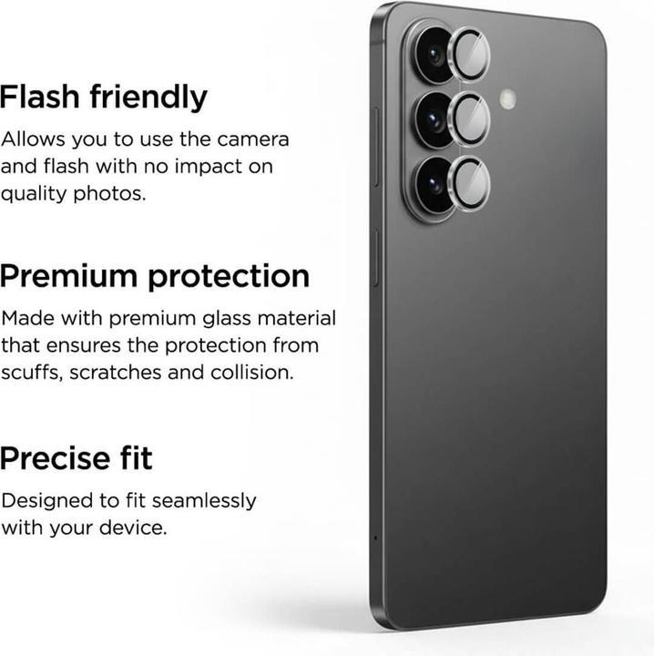 Produktbild Eiger Mountain Glass Lens Ring clear (1 Stk., Samsung Galaxy S26)