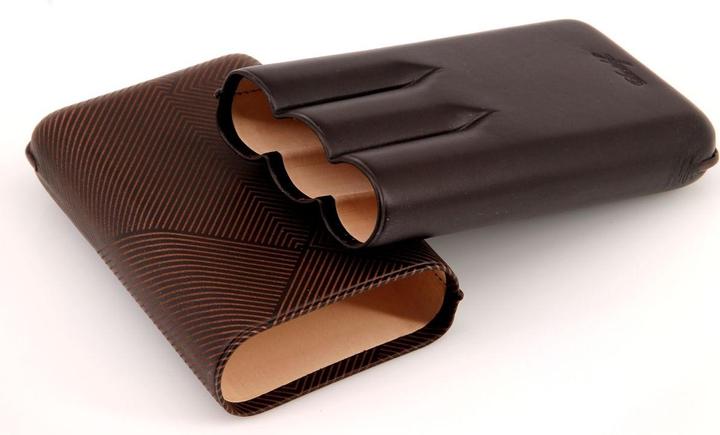 Actual product image Davidoff Cigar Case XL-3 Leather Brown Leaf (1 x)