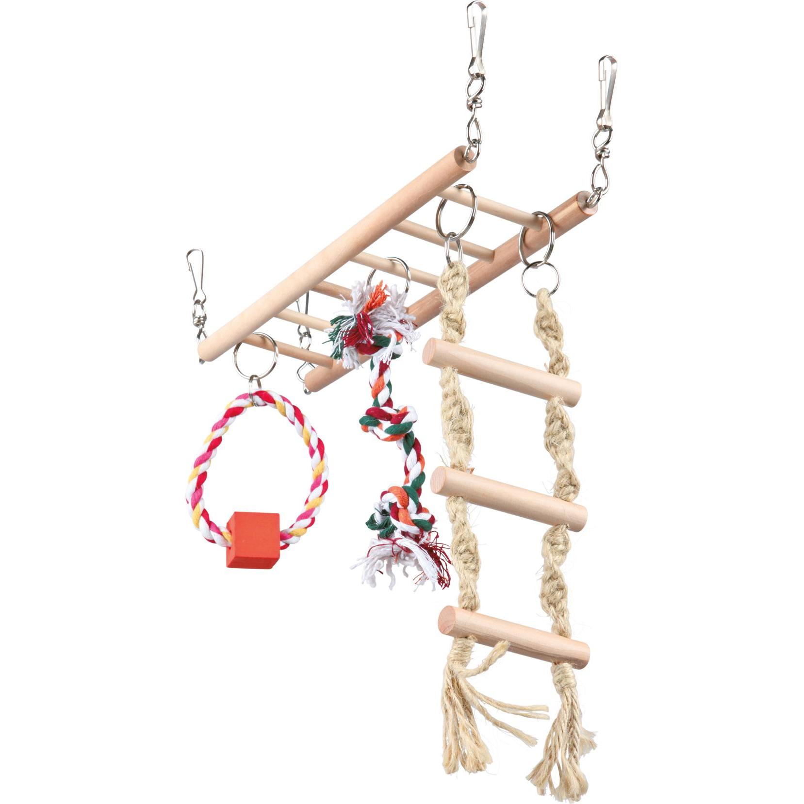 3X Trixie Ponte Sospeso Roditore 29X25X9Cm, Arredamento Gabbia Roditori