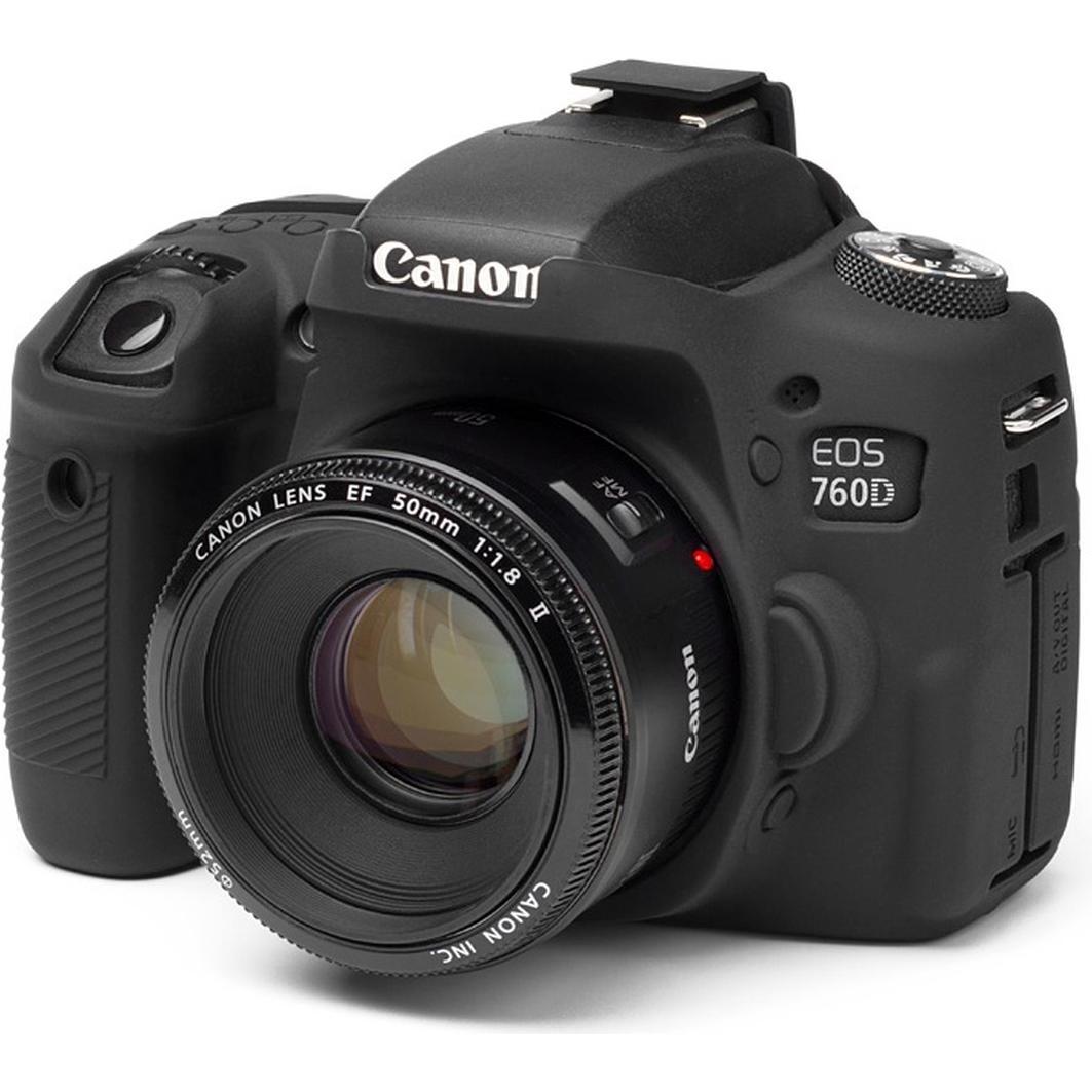 Thumbnail - easyCover Silikon-Schutzhülle für Canon 760D (Hülle, 760D), Kameraschutz, Schwarz