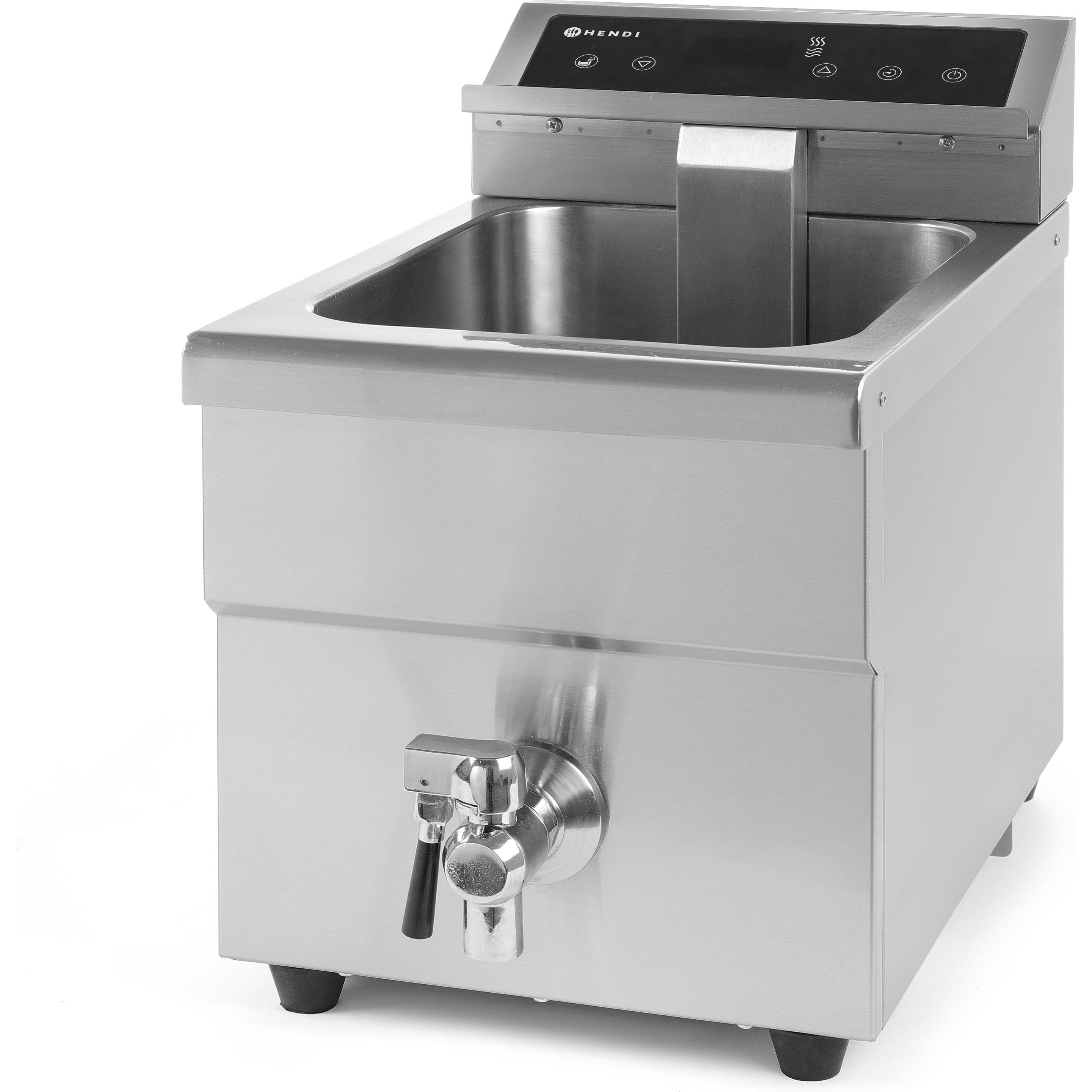 Hendi Induktionsfriteuse, Fritteuse, Grau