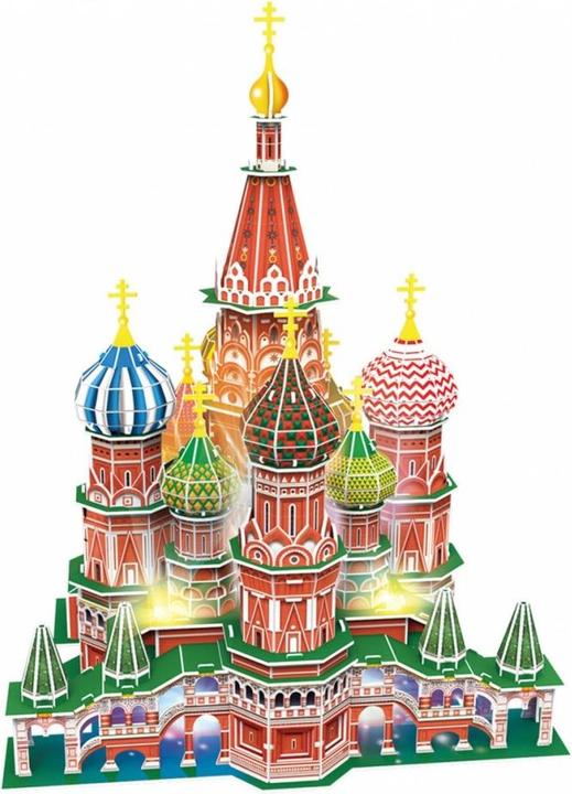 Produktbild Cubicfun 3D-Puzzle „St. Basilius-Kathedrale" (LED) (224 Teile)