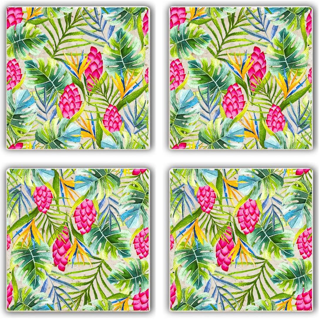 Hermia, Sottobicchiere + Sottopentola, Ty (4 x, Sottobicchiere in vetro)