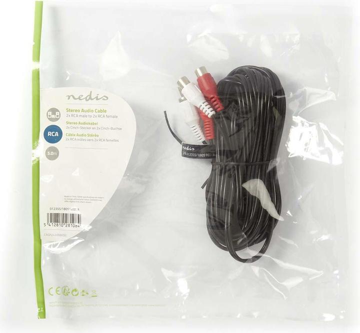Produktbild Nedis Audiokabel Stereo 2x Cinch-Stecker (5 m)