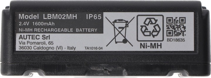 Produktbild Autec LBM02MH Kranakku NiMH Akku mit 1600mAh und 2,4 Volt (2.40 V, 1600 mAh)