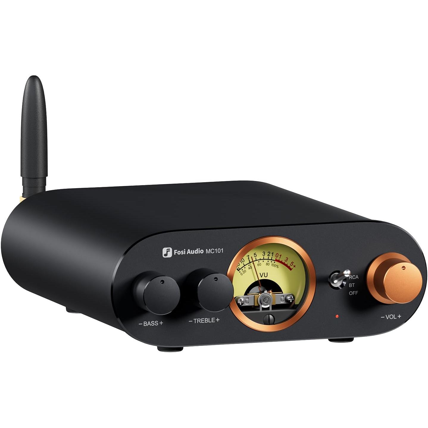 Fosi Audio MC101 (Amplificatore), Amplificatore stereo, Nero