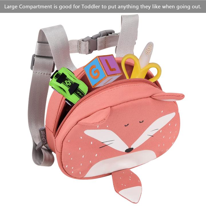 Only-Bags.Store Tier-Kleinkind-Rucksack mit Sicherheitsleinen, Mini-Tasche mit Sicherheitsleine für Kinder