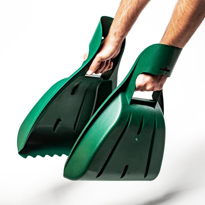 UPP Leaf rake 2-piece leaf shovel Leaf collector Grass and leaf rake Garden