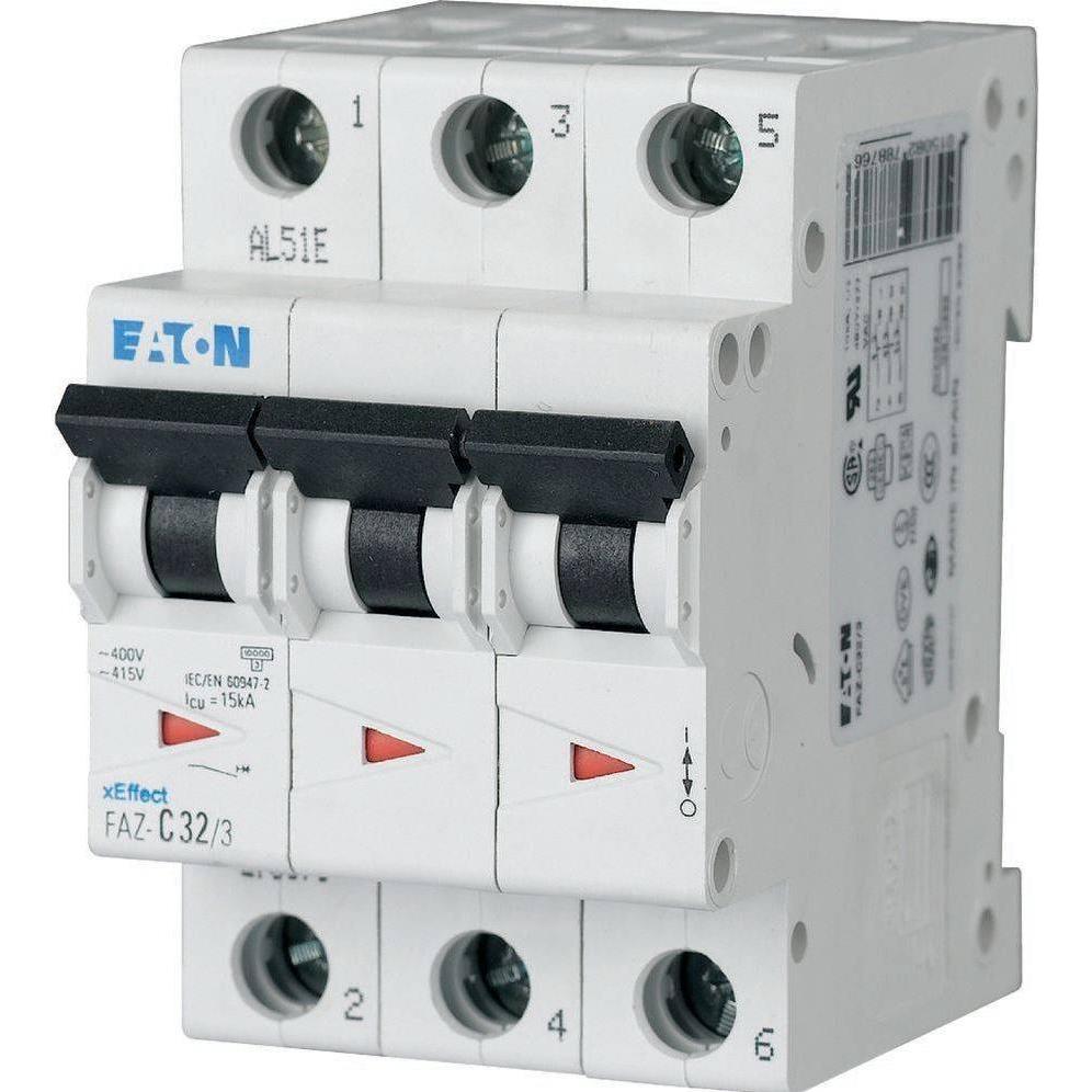 Eaton, Schutzschalter, Circuit Breaker, C Curve, 50A, 3-Pole