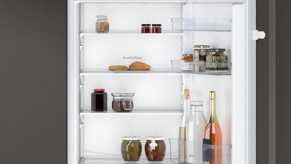 Actual product image Neff N 30, built-in fridge-freezer with bottom freezer compartment, 177.2 x 54.1 cm, drag hinge, KI586 (267 l)