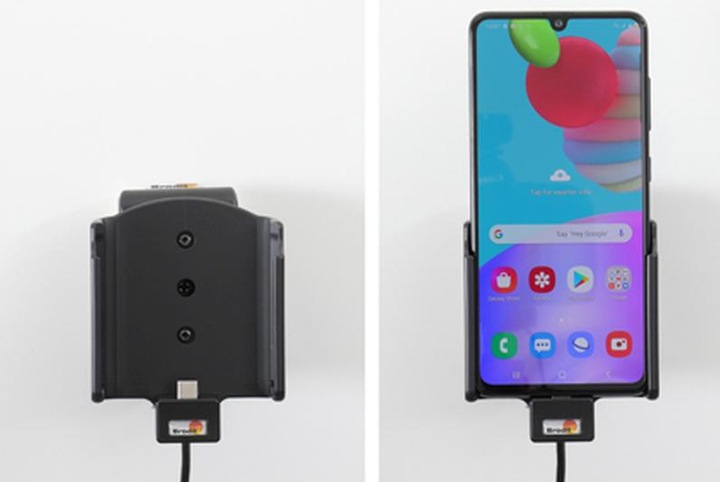 Produktbild Brodit Halter aktiv Samsung Galaxy A41 mit USB-Kabel