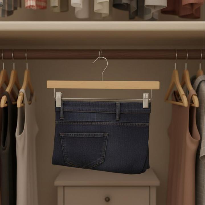 Actual product image Relaxdays Pants Hangers (12x)