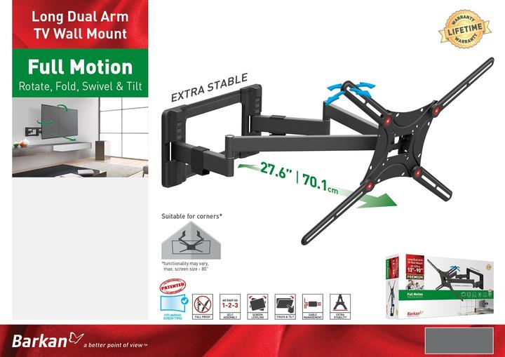 Actual product image Barkan WH 464L (Wall, 90", 60 kg)