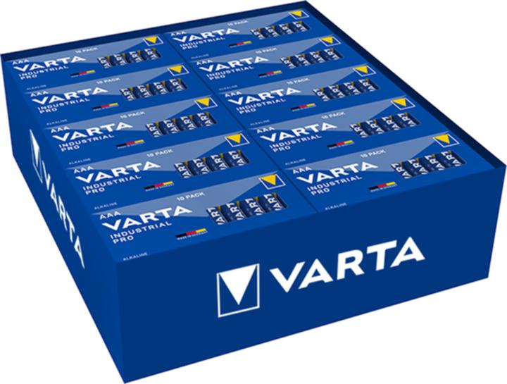 Image du produit Varta alcali industriel (10 pcs, AAA, 1250 mAh)