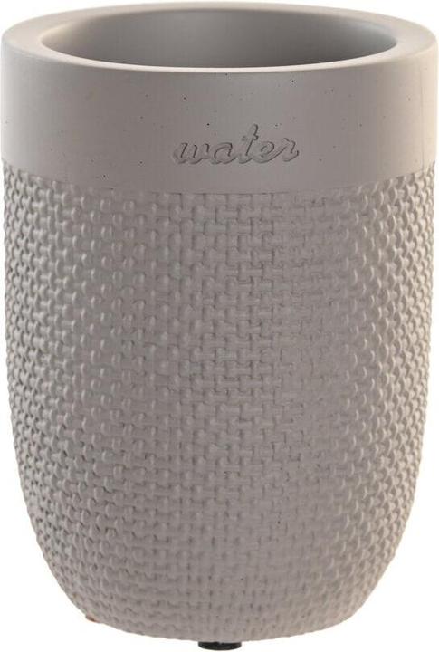 DKD Home Decor Trinkglas Grau Zement 8 x 8 x 10,5 cm