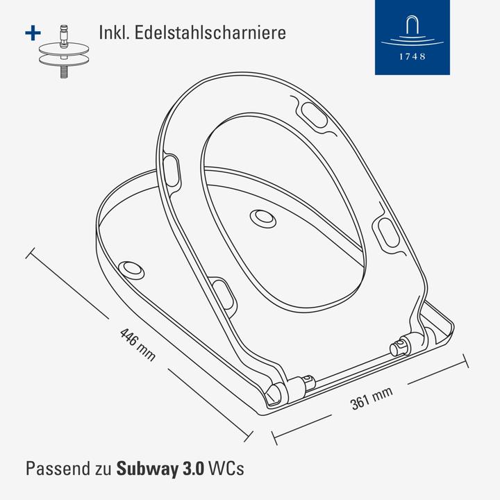 Produktbild Villeroy & Boch Subway 3.0 WC-Sitz