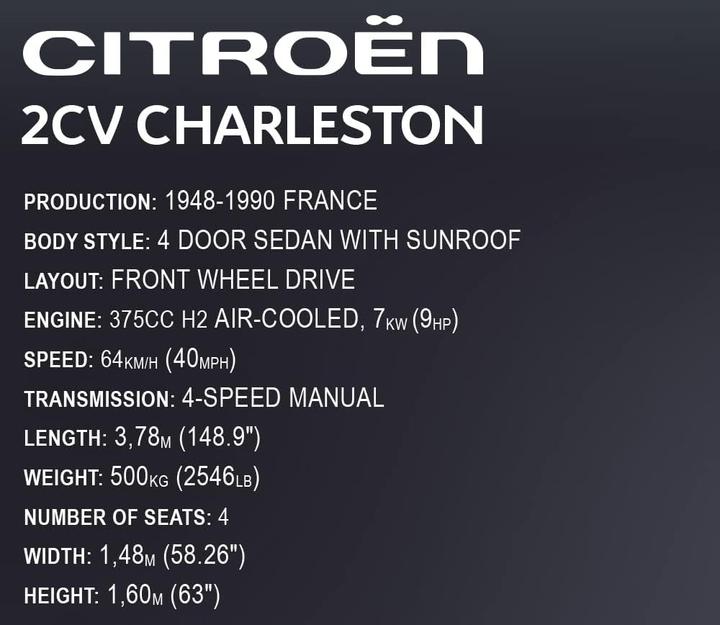 Image du produit Cobi Citroën CV Charleston Hélios