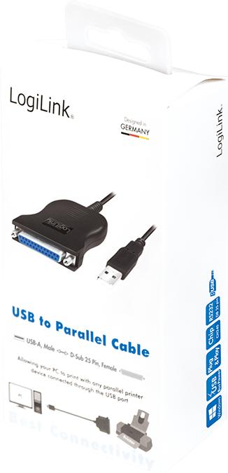 Produktbild LogiLink Ua0054a (1.80 m, Parallel (Drucker))