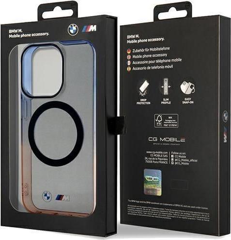 Productafbeelding BMW BMHMP15XHTGE iPhone 15 Pro Max 6,7" szary/grijs hardcase Kleurverloop Bumper MagSafe (Apple iPhone 15 Pro Max)