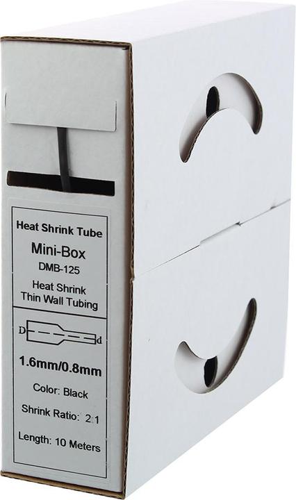 Image du produit Offgridtec 10m de gaine thermorétractable 1,6mm>0,8mm noir (1 x)