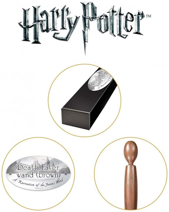 Actual product image Noble Collection Harry Potter Wand Death Eater Version 2 (Character Editio