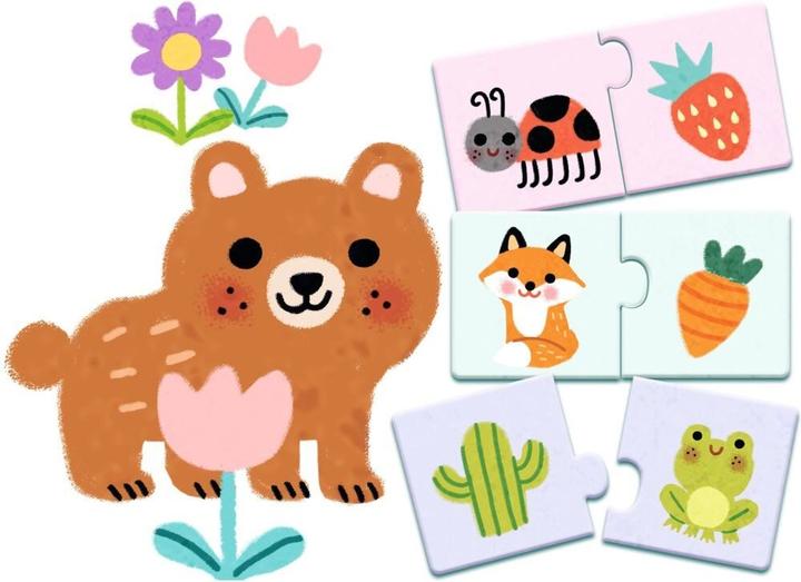 Produktbild Djeco Puzzle Duo Farben (24 Teile)