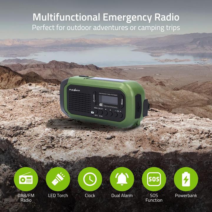 Actual product image Nedis Emergency radio (DAB+, FM)