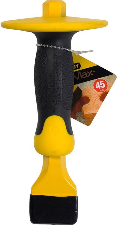 Actual product image Stanley Bricklayer's chisel with hand guard