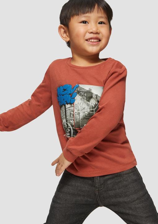 Produktbild S.Oliver T-Shirt Weiches Longsleeve mit Frontprint (92)