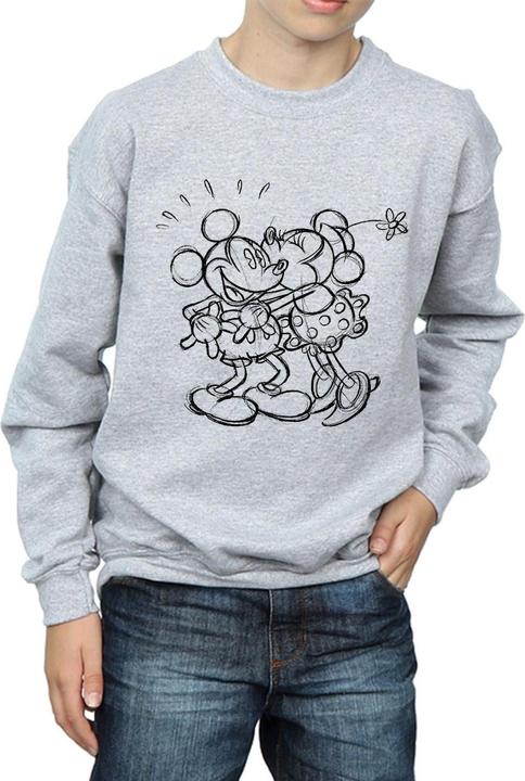 Produktbild Disney Mickey And Minnie Mouse Kiss Sketch Sweatshirt Jungen (128)