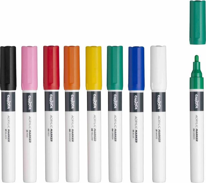 Produktbild Carioca Plus - Acrylic markers, 8 pcs (809309) (8x)
