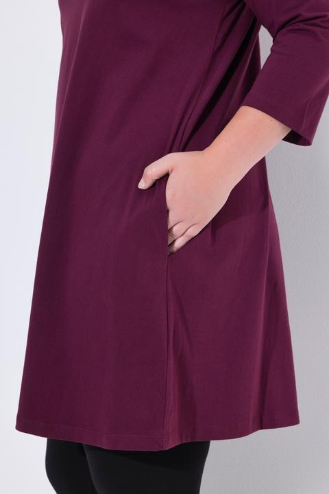 Immagine prodotto Ulla Popken Maglia dal taglio lungo e svasato con scollo rettangolare e maniche a 3/4 (54)