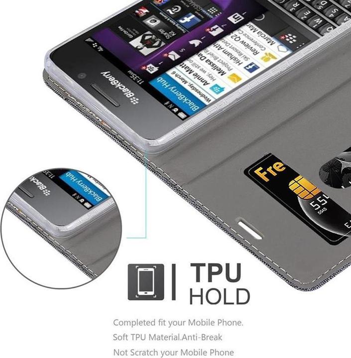 Actual product image Cadorabo Book Jeans Optics Cover (Blackberry Q10)