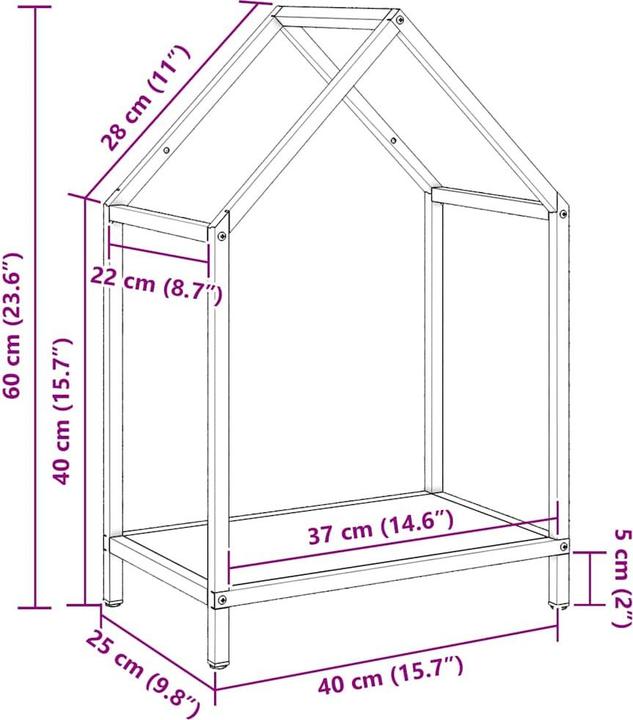 Image du produit vidaXL Brennholzregal