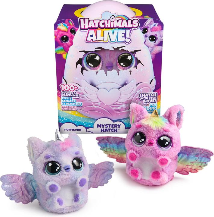 Actual product image Hatchimals Puffacorn Alive Secret Hatch