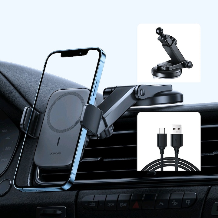 Image du produit Joyroom Porte-charge magnétique sans fil pour voiture (tableau de bord)