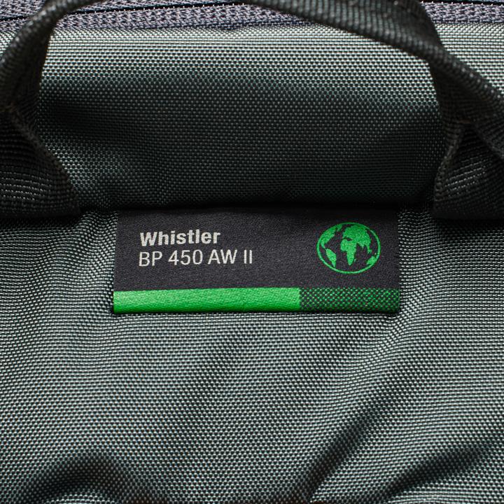 Actual product image Lowepro Whistler BP 450 AW II Green Line (Photo backpack, 36 l)