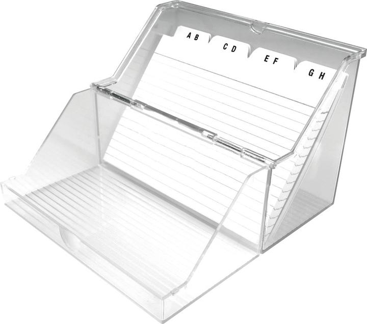 Actual product image Helit Card index box with lid the index (A8)