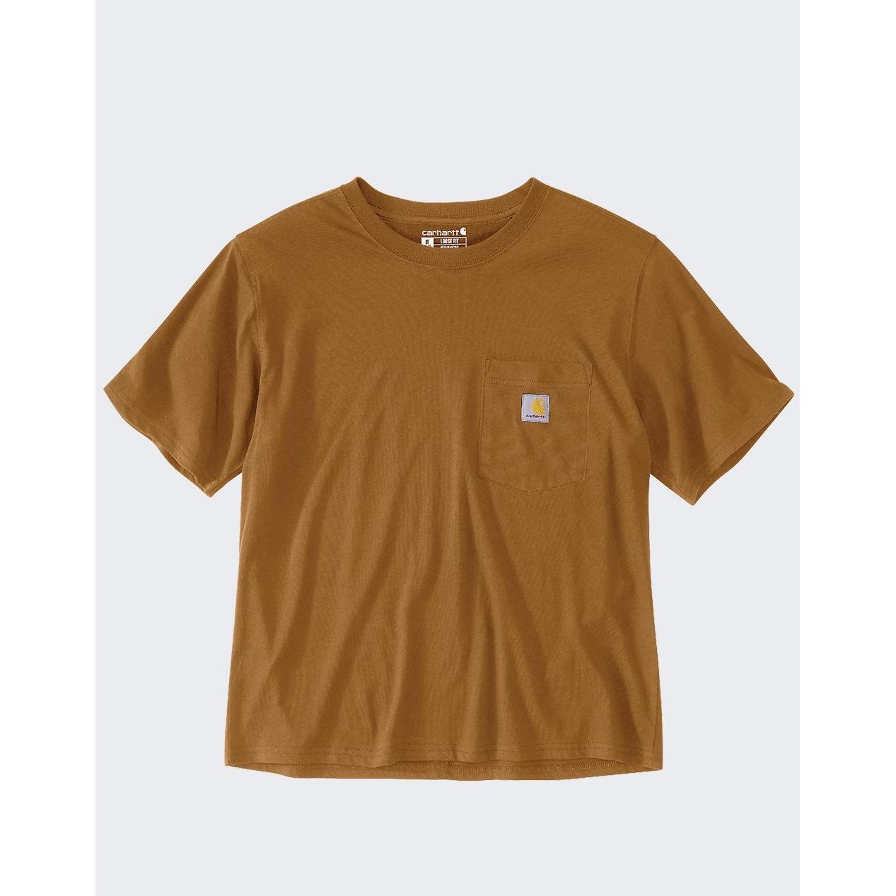 Carhartt, Uomini, Maglietta, Koszulka Marrone Leggero, Marrone, (L)