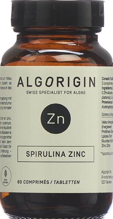 Produktbild Algorigin Spirulina Zink Tabl (60 Stück, Tabletten, 128 g)