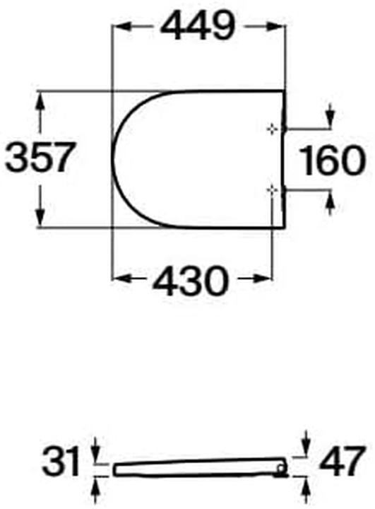 Productafbeelding ROCA Deska Sedesowa Gap (A801D12001)