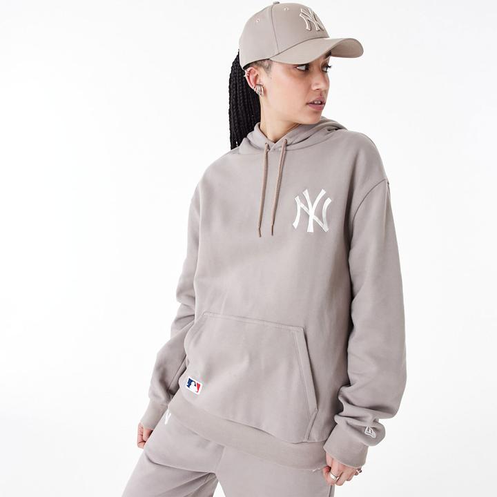 Actual product image New Era Oversized Hoody New York Yankees ash brown (L)